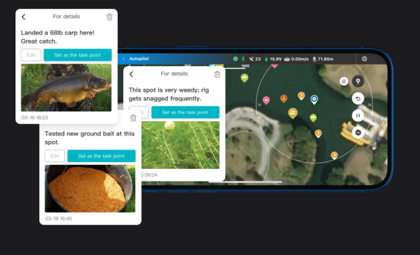 image-128 Recenzja łódki zanętowej Rippton CatchX Mini GPS